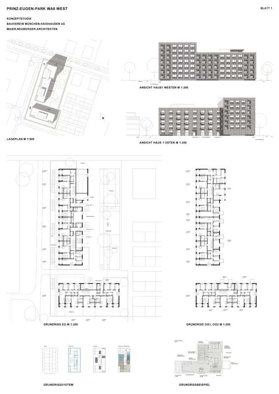 Maier Neuberger Architekten B1553 WB.München.Prinz-Eugen-Park